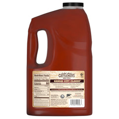 Cattlemen's Kansas City Classic BBQ Sauce label close-up highlighting premium ingredients.