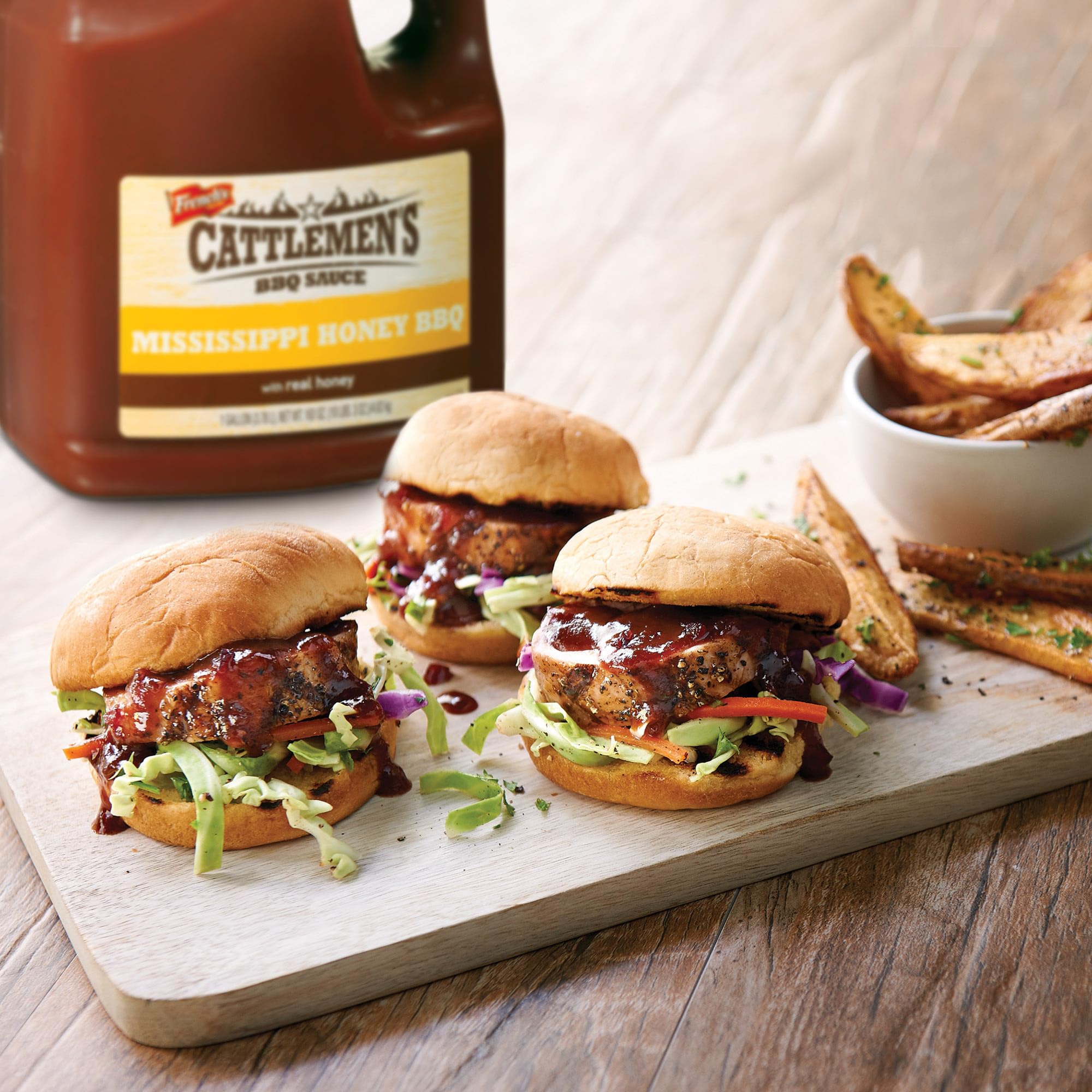 Cattlemen's Mississippi Honey BBQ Sauce salad dressing option with bold flavor edge.