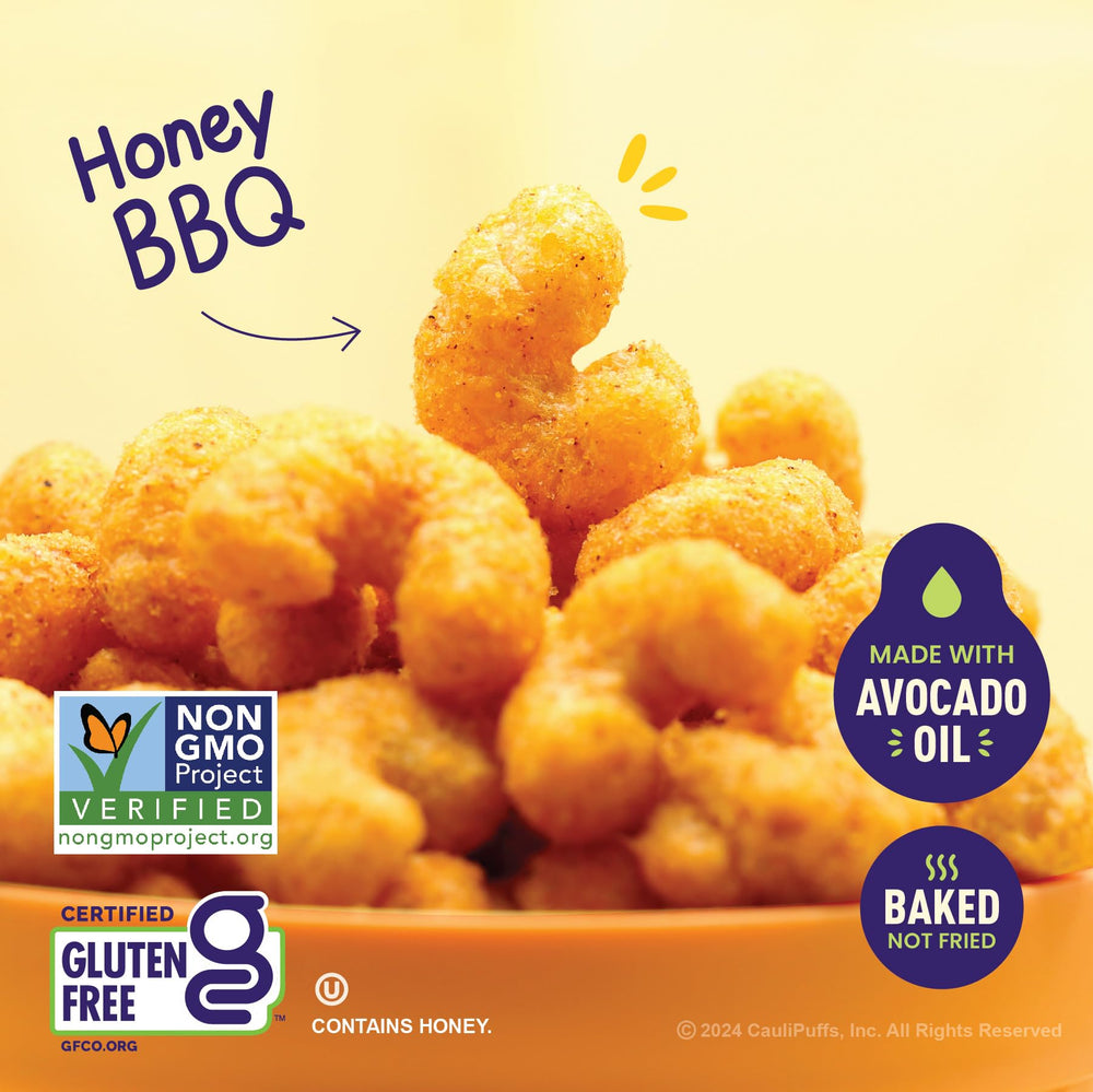 CauliPuffs kid-friendly snack ideal for lunchboxes and after-school treats.