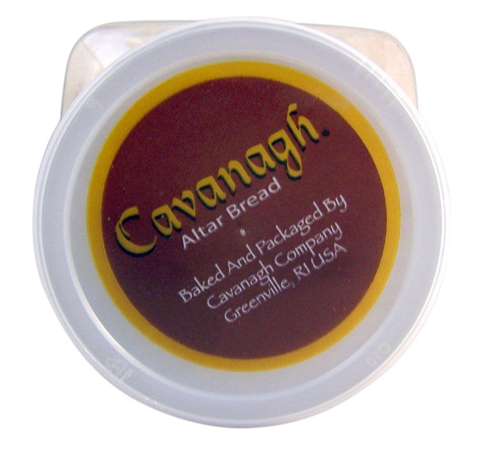 Cavanagh altar bread close-up highlights wholesome whole wheat quality.