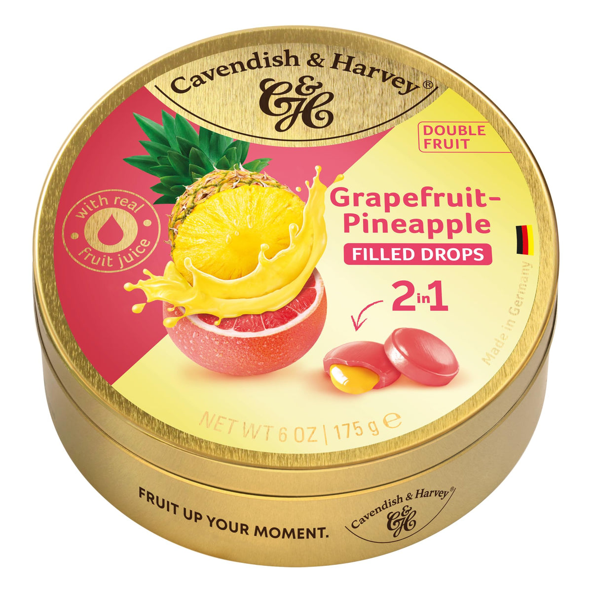 Cavendish & Harvey Double Fruit Drops grapefruit outside deliver tangy zest.