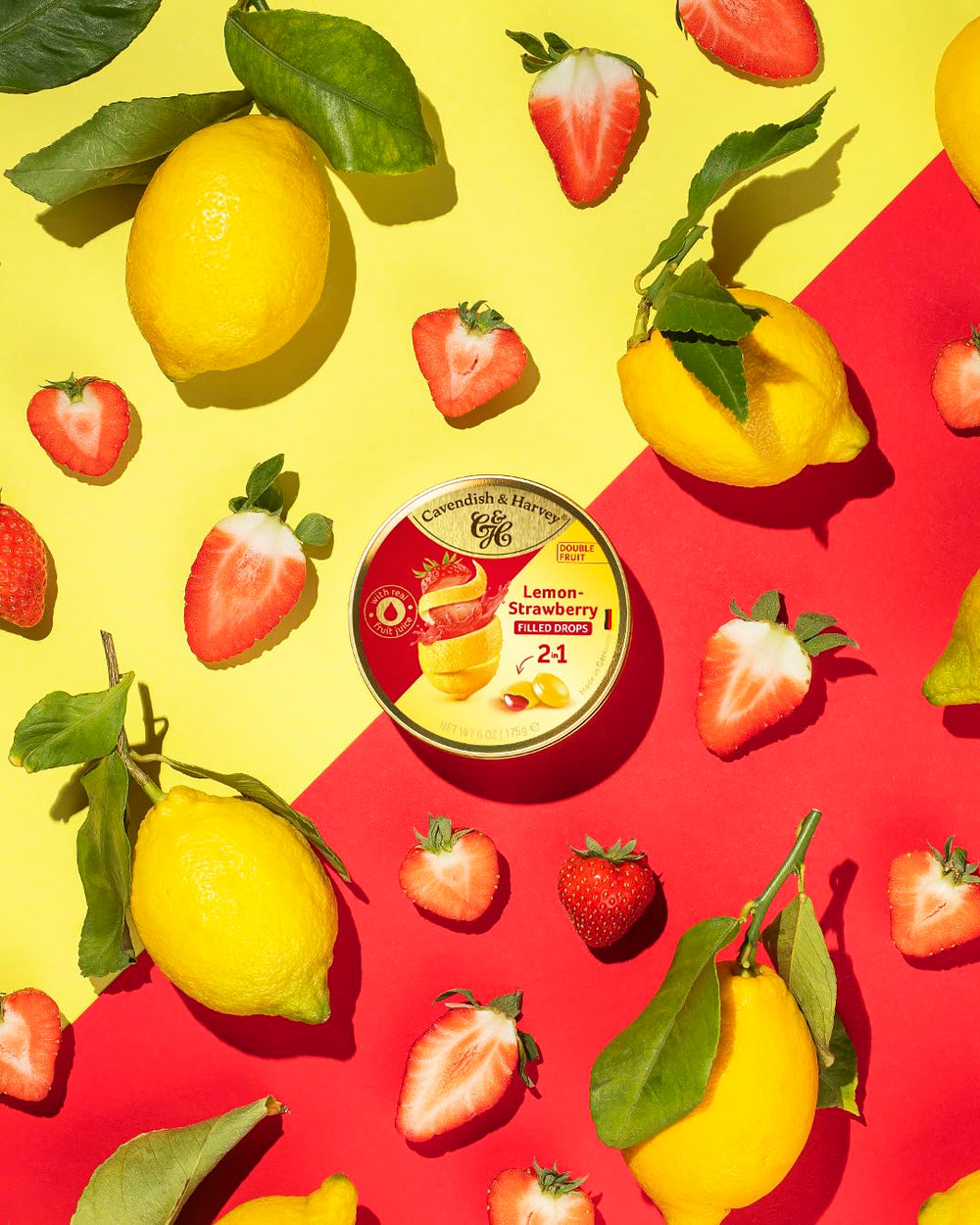 Cavendish & Harvey gold tin packaging preserves freshness and elevates gifting.