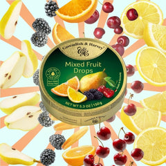 Cavendish & Harvey orange pear drops for balanced sweetness, great with coffee or tea.