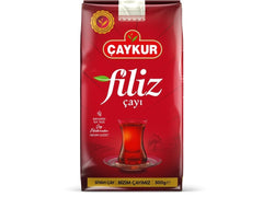 Caykur Filiz black tea first harvest golden tips in premium loose leaf packaging for bright brew