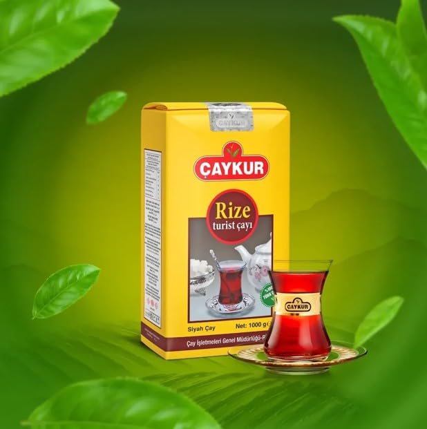 Airtight tin keeps Caykur Rize Turist tea fresh and aromatic.