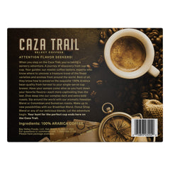 Caza Trail Arabica beans from Latin America promise balanced flavor