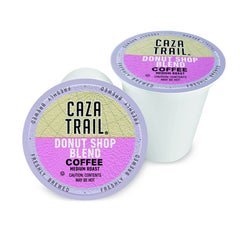 Caza Trail Single-Serve Cups emphasizing convenient mornings