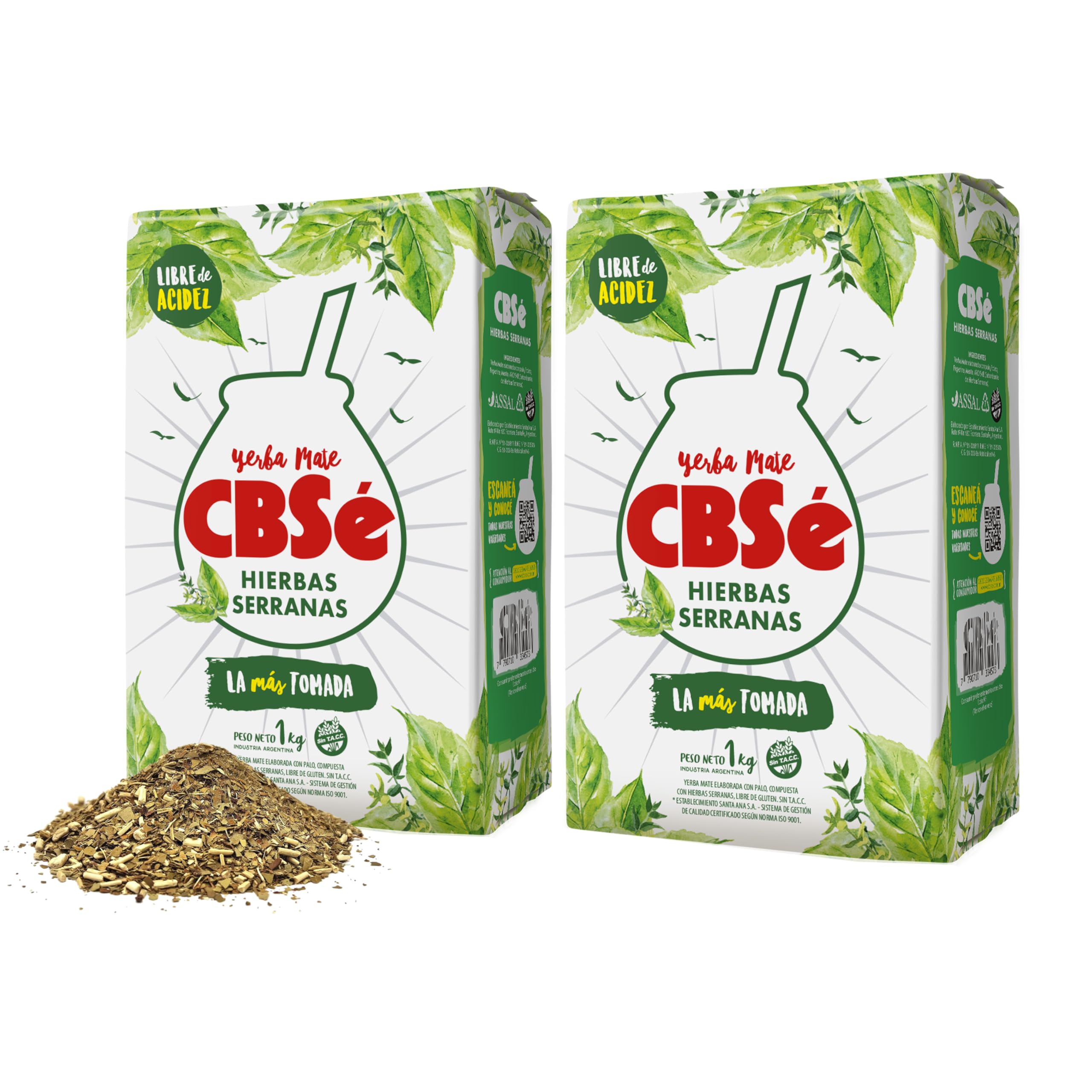 CBSé Hierbas Serranas loose-leaf yerba mate for authentic Argentine flavor and multiple infusions