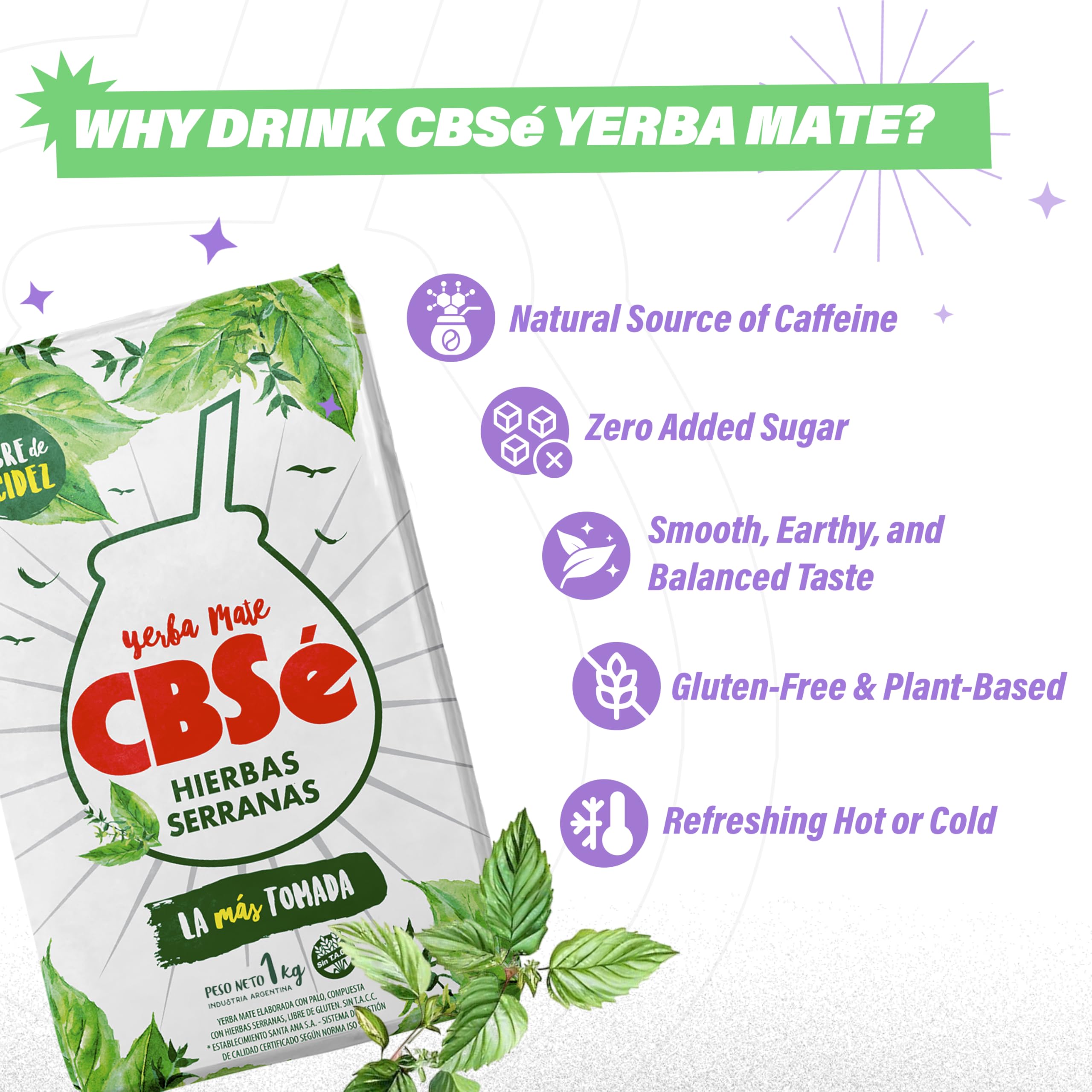 Peppermint and mint notes in CBSé Hierbas Serranas blend for refreshing aroma