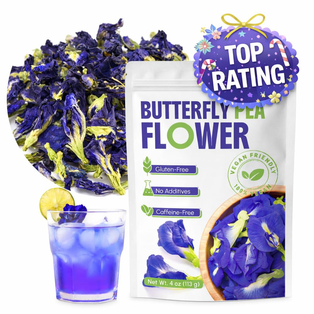 CCnature butterfly pea tea loose leaves ready to brew for vibrant beverages