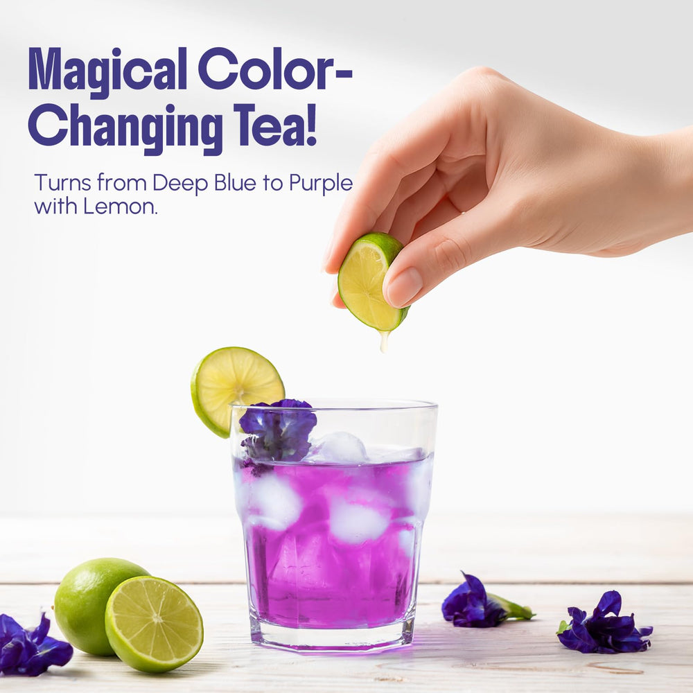 CCnature dried butterfly pea flowers ideal for loose-leaf tea blends