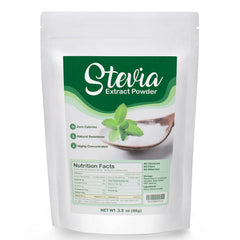 CCnutri Stevia Powder packaging showing pure, additive-free sweetness for daily use