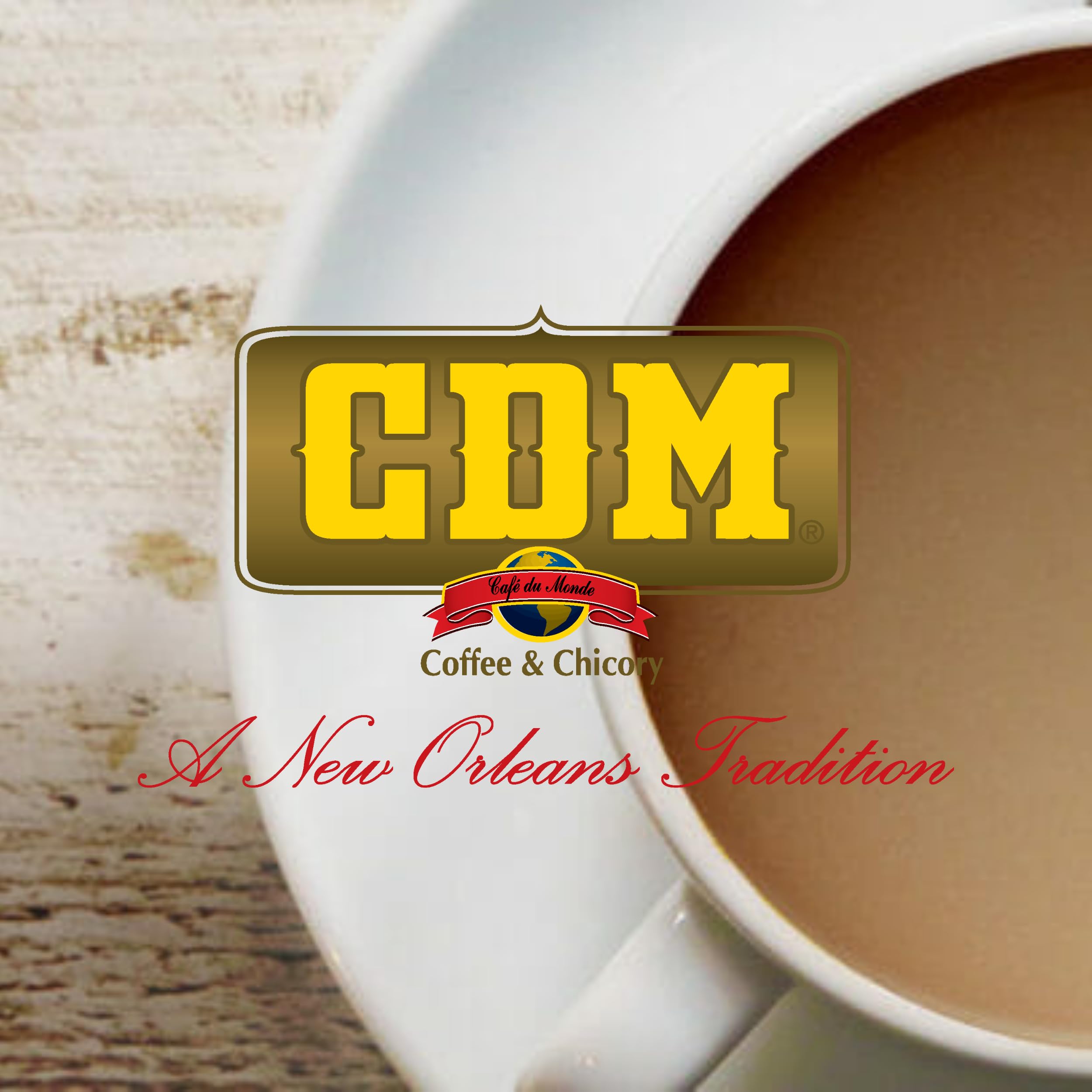 CDM chicory coffee in a warm mug evokes homey comfort.