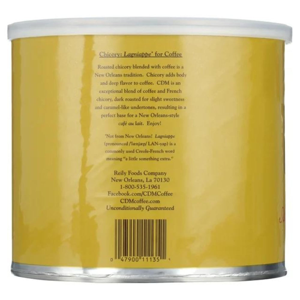 CDM New Orleans tradition chicory blend delivers caramel-like undertones.