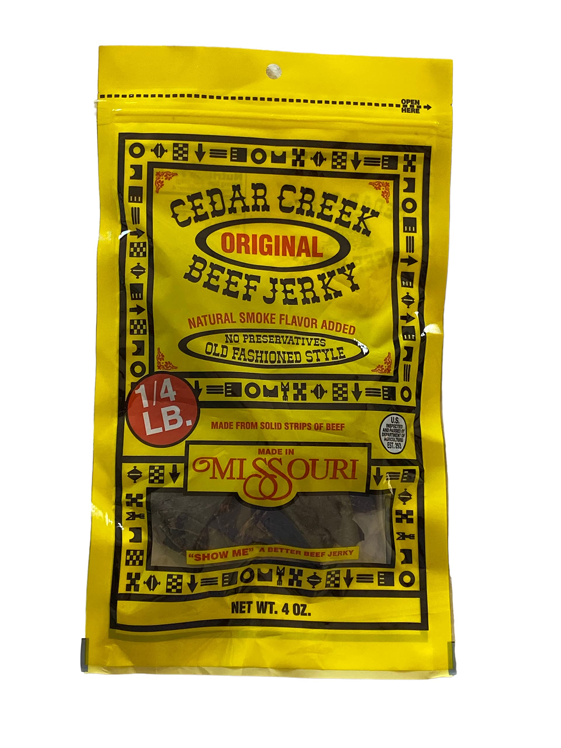 Cedar Creek preservative free jerky gluten free and paleo friendly