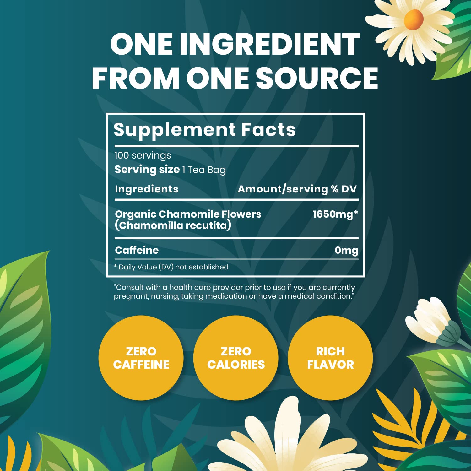 Eco-friendly Cederberg chamomile tea packaging with compostable bags