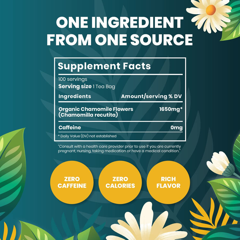 Eco-friendly Cederberg chamomile tea packaging with compostable bags