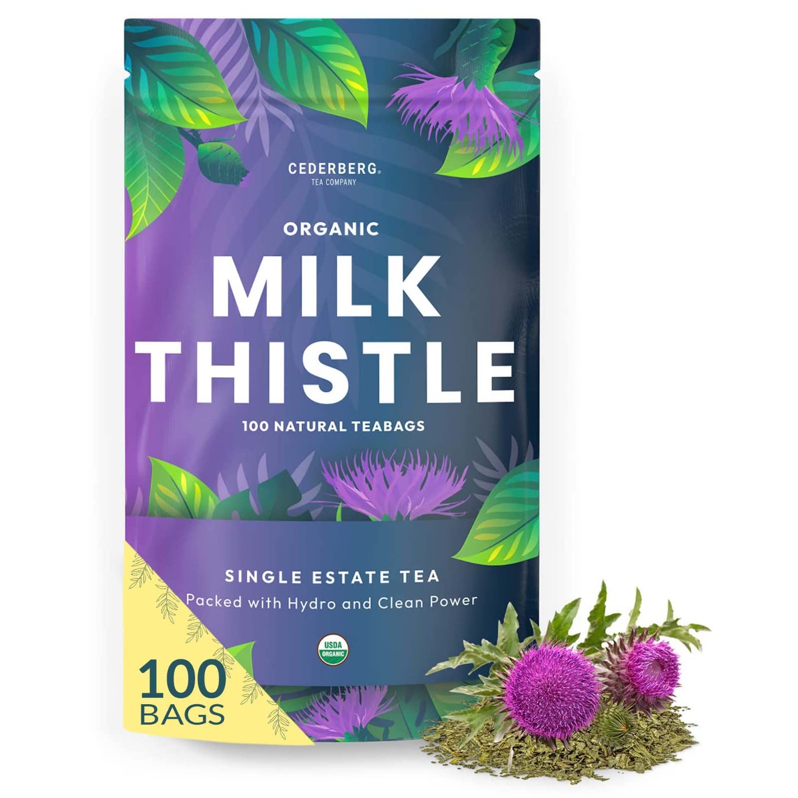 Cederberg Organic Milk Thistle Tea – 100 bags in an eco-friendly pouch.
