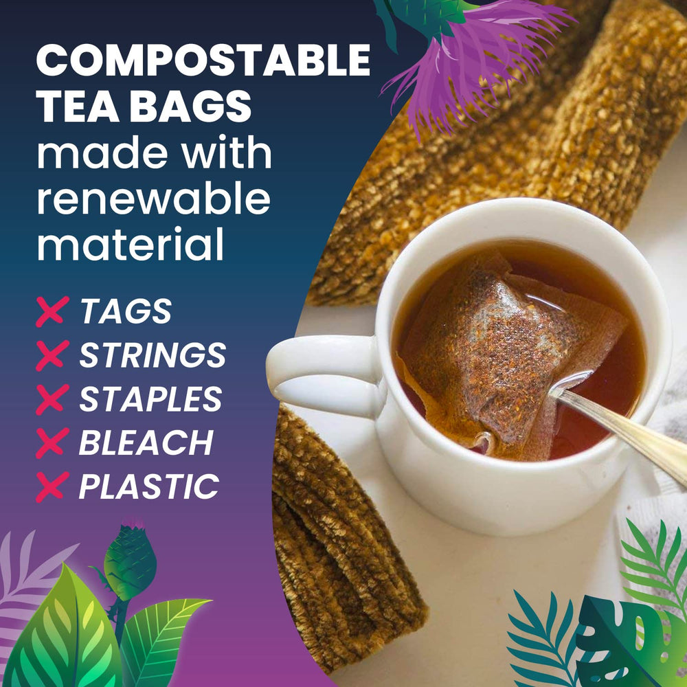 Cederberg Organic tea bags – compostable, renewable fibers.