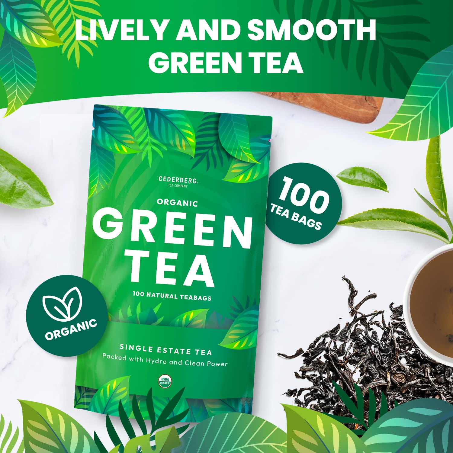 Cederberg Single-Origin Green Tea from Shimen County delivers vibrant flavor