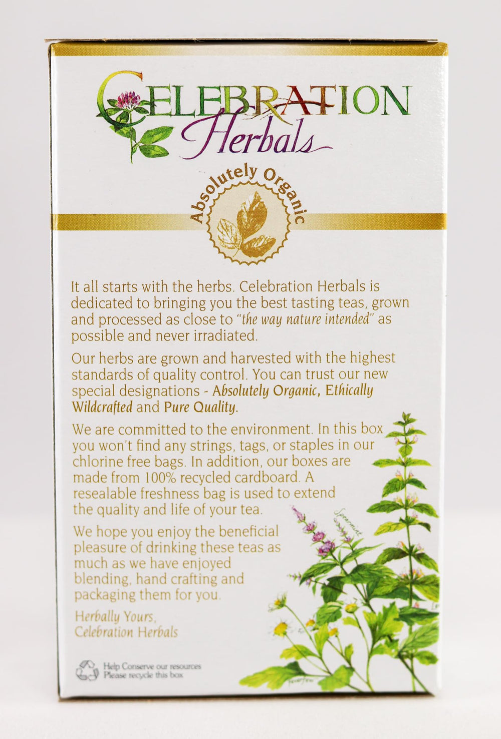 Celebration Herbals horsetail plant imagery highlights natural ingredient