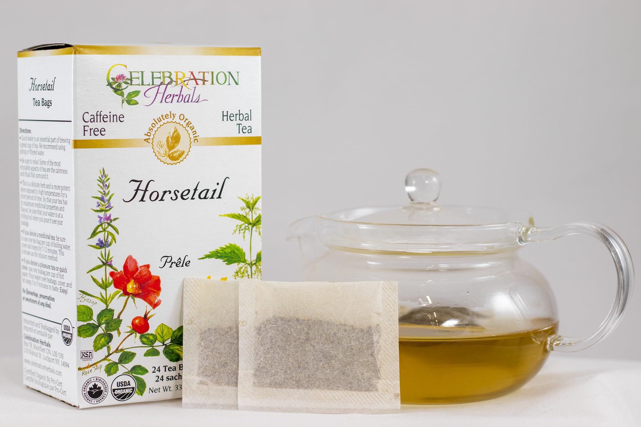 Celebration Herbals organic seal on packaging emphasizes natural sourcing