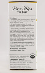 Celebration Herbals Rose Hips Tea infusion setup with infuser for convenient steeping