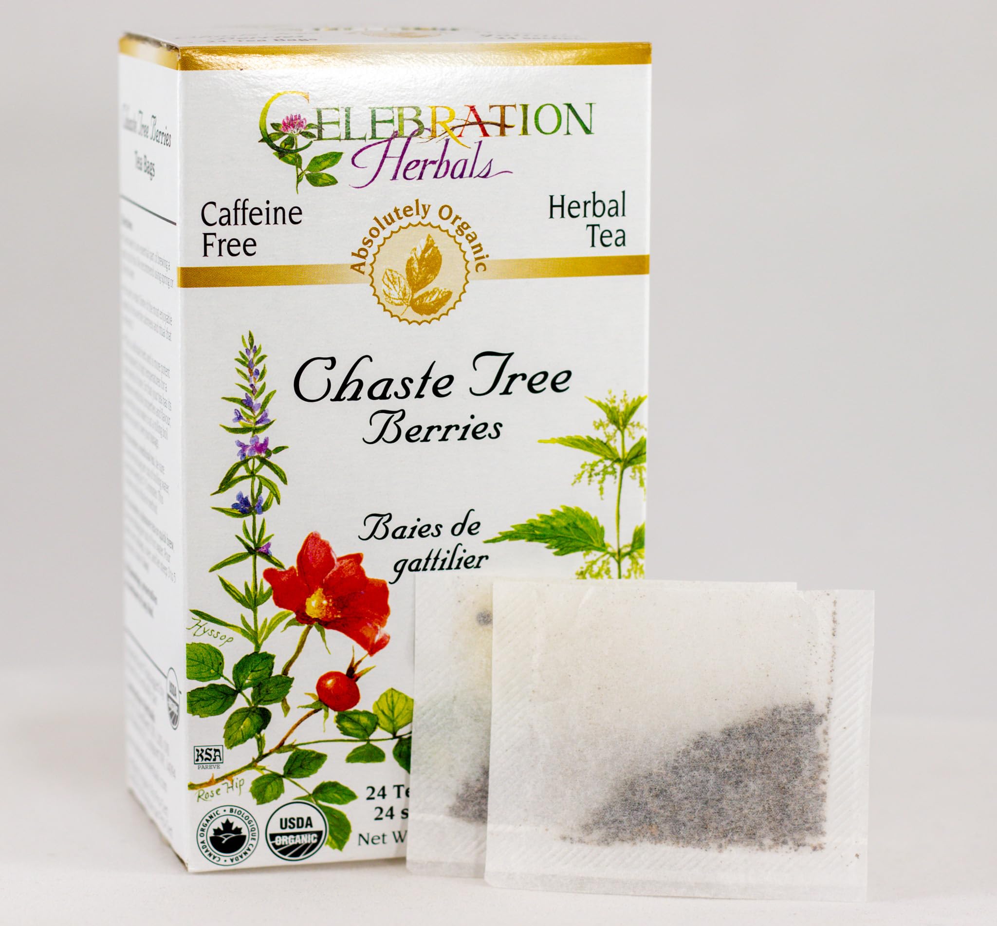 Vitex dried berries close-up showing authentic herbal character