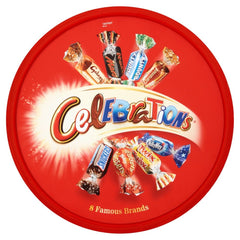 Celebrations chocolate tub with assorted minis for parties and gifts.