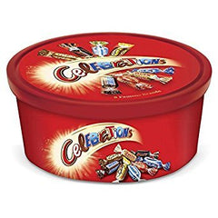 Celebrations mini chocolates close-up, individually wrapped minis maintain freshness.