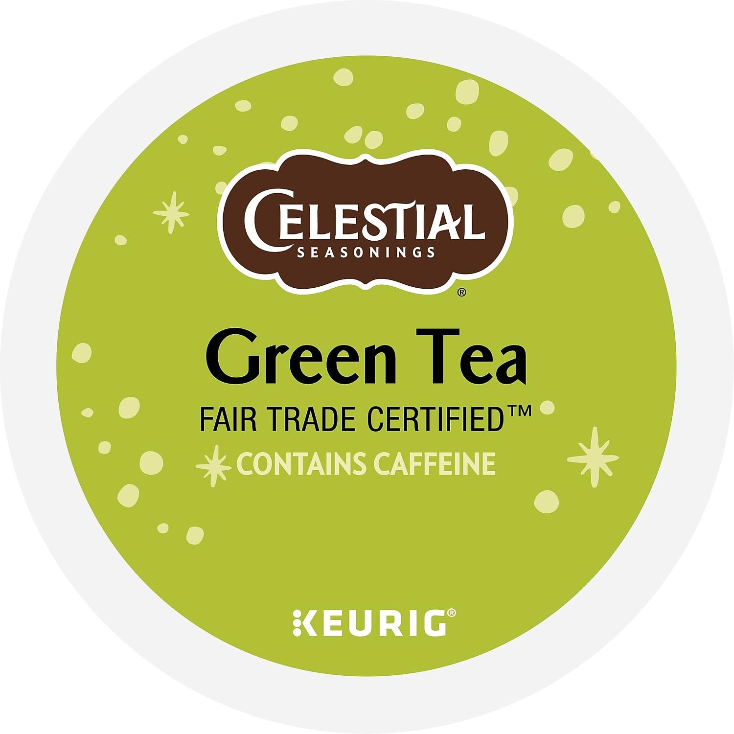 Celestial Seasonings K-Cup with caffeine offers a morning energy lift.