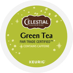 Celestial Seasonings K-Cup with caffeine offers a morning energy lift.