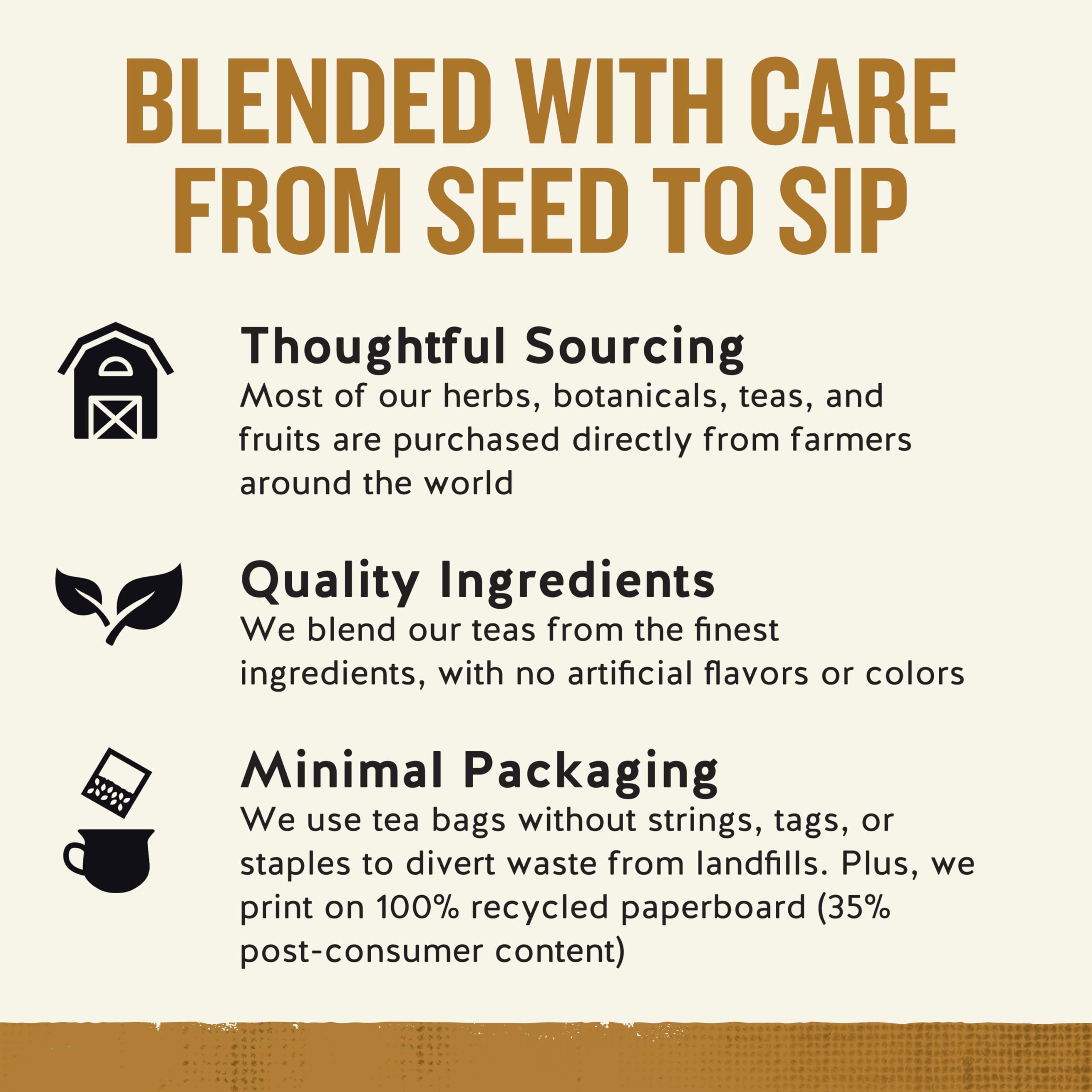 Celestial Seasonings Bengal Spice focuses on thoughtful sourcing from farmers worldwide.