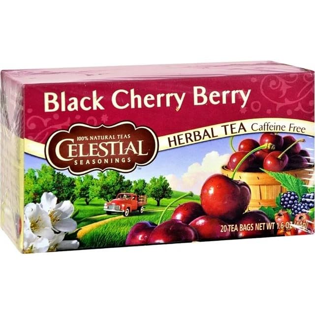 Celestial Seasonings Black Cherry Berry 2-pack tea offers convenient sharing.