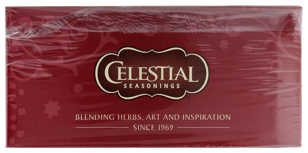 Hot or iced serving of Celestial Seasonings Black Cherry Berry tea.