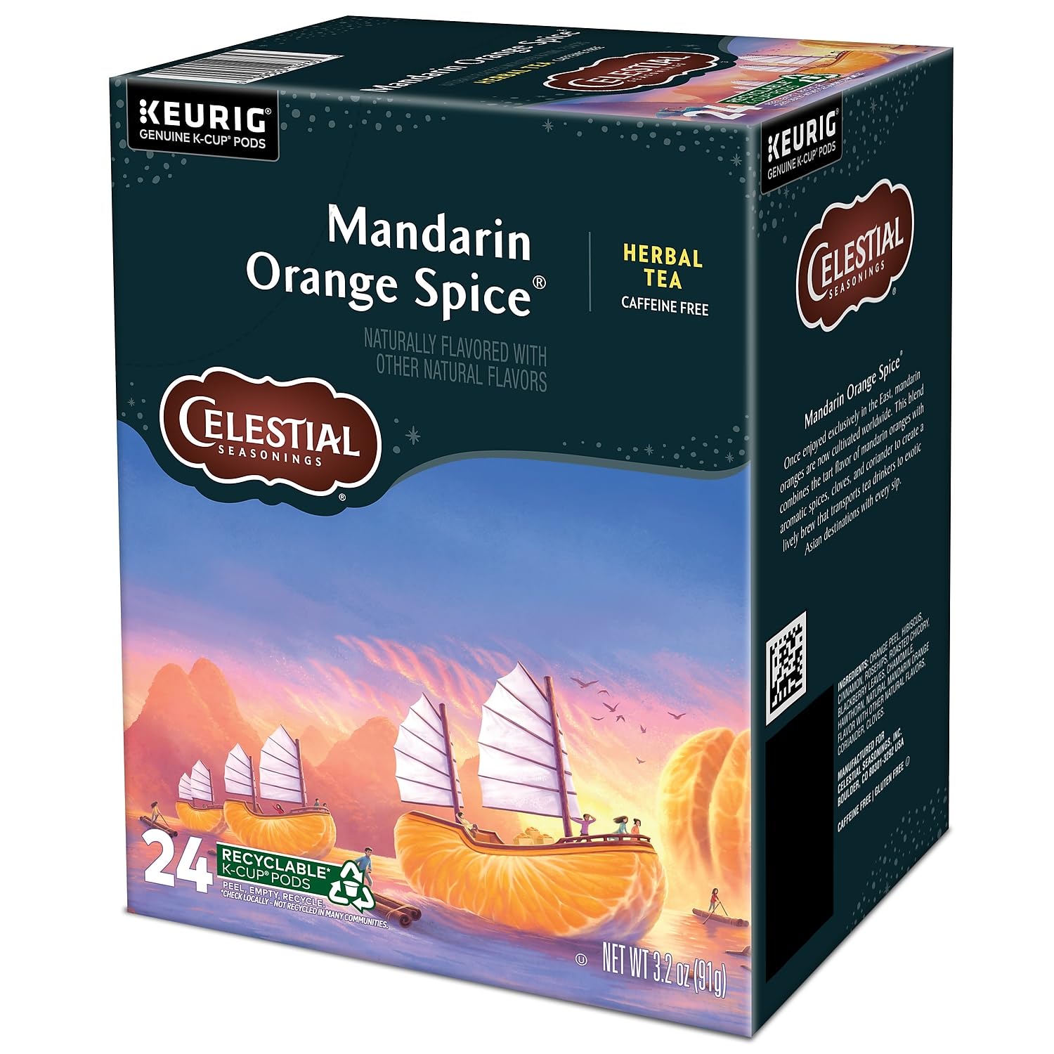 Celestial Seasonings box on shelf display