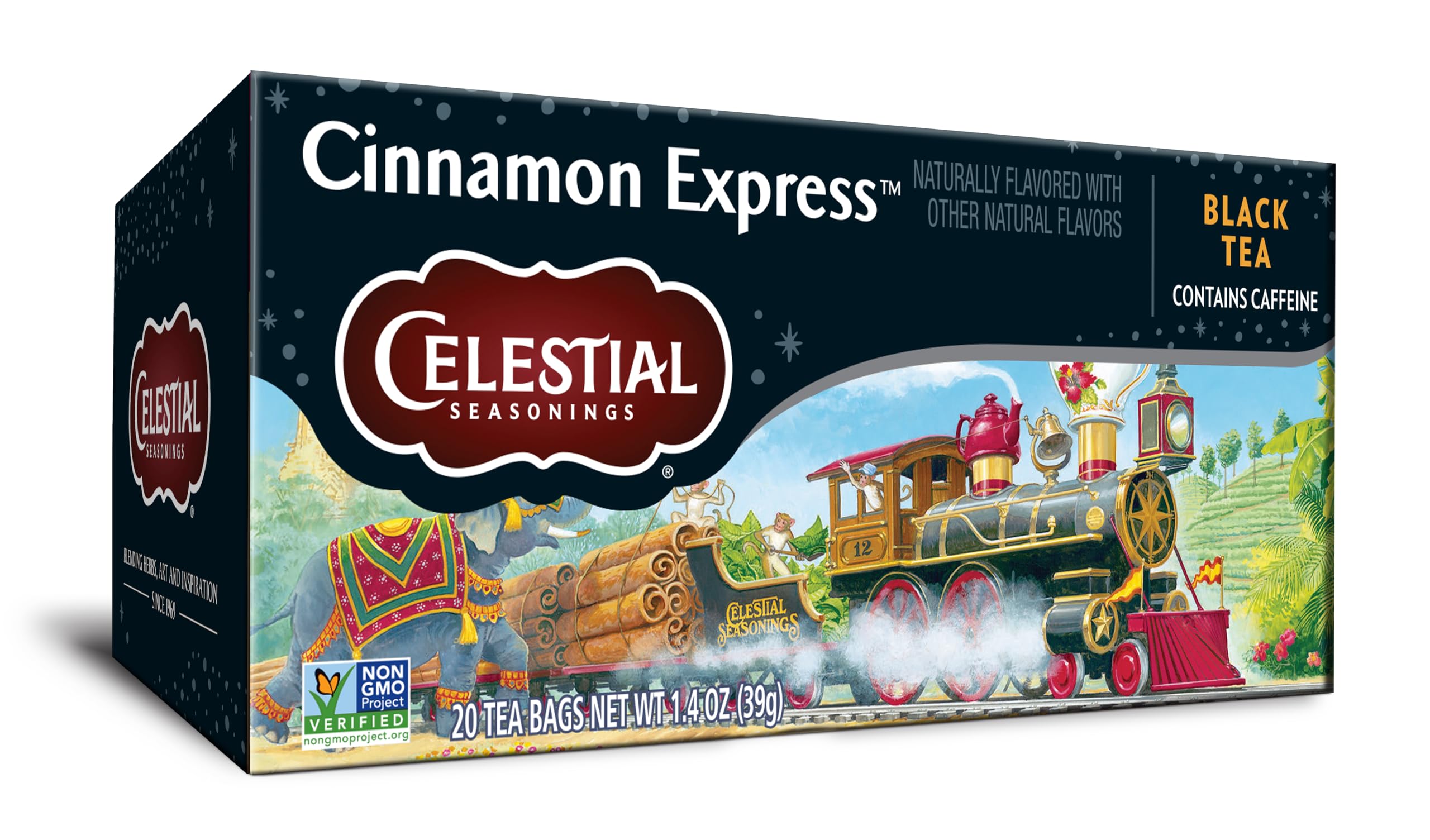 Celestial Seasonings Cinnamon Express aroma release with cinnamon and spice notes