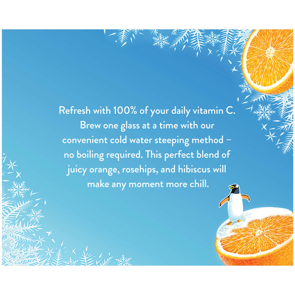 Celestial Seasonings Citrus Sunrise orange peel and hibiscus close-up showcases tangy notes.