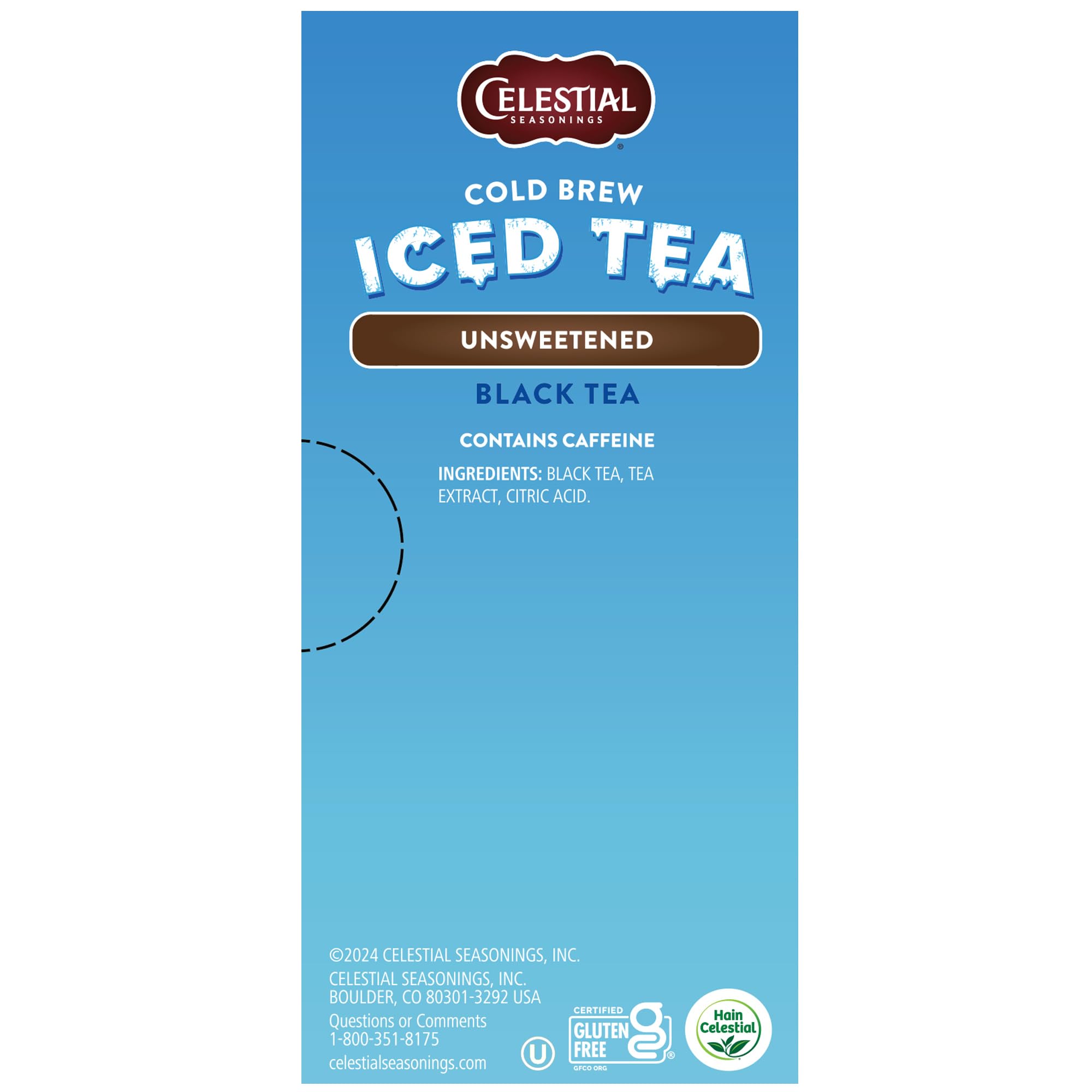 Celestial Seasonings cold brew offers a 5-minute brew time in cold water.