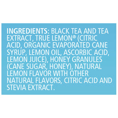 Celestial Seasonings cold brew in 5 minutes delivers bold lemon flavor.