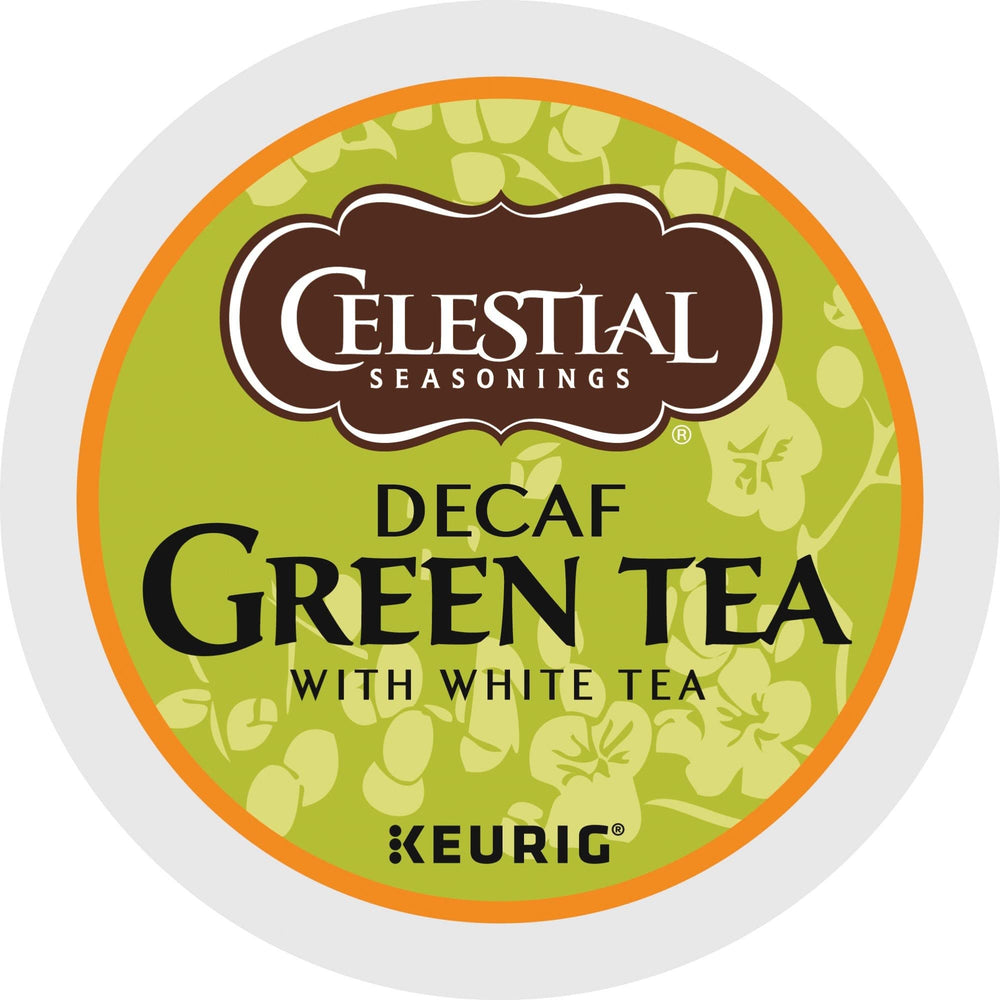 Celestial Seasonings decaf green tea 24-count packaging for easy daily prep