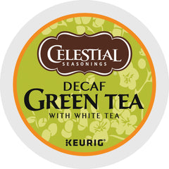 Celestial Seasonings decaf green tea 24-count packaging for easy daily prep