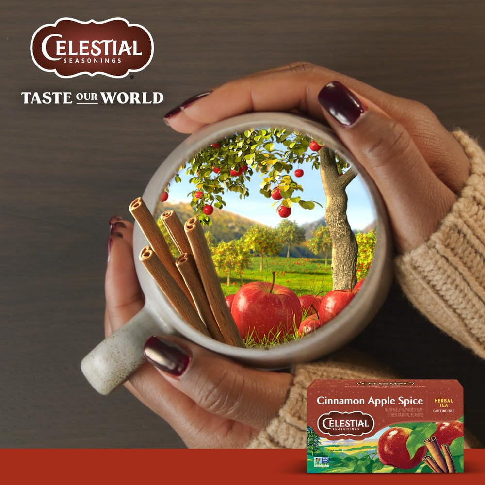 Eco-friendly packaging from Celestial Seasonings supports sustainable tea rituals.