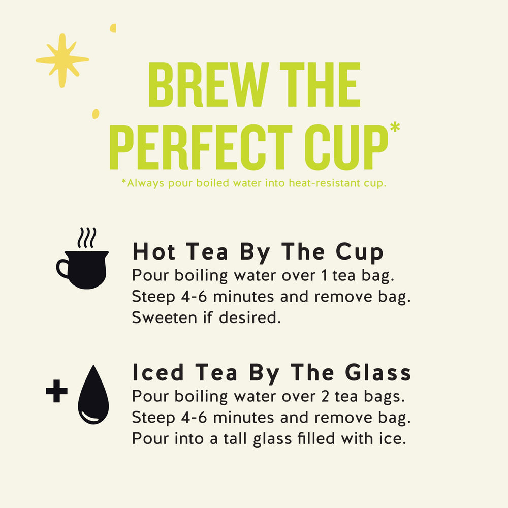 Minimal packaging of Celestial Seasonings Tea reduces waste and supports sustainability.