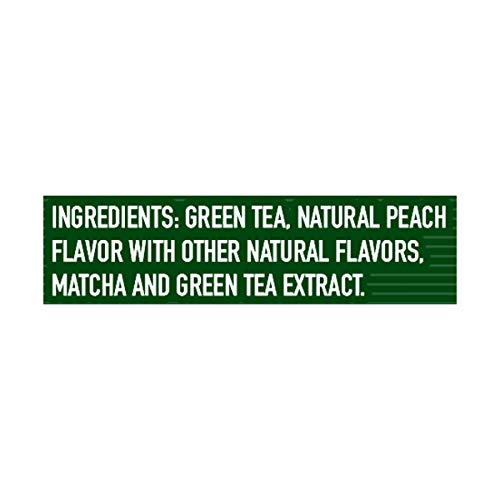 Celestial Seasonings Energy Green Tea tea bag closeup showing peach flavor for a refreshing sip.