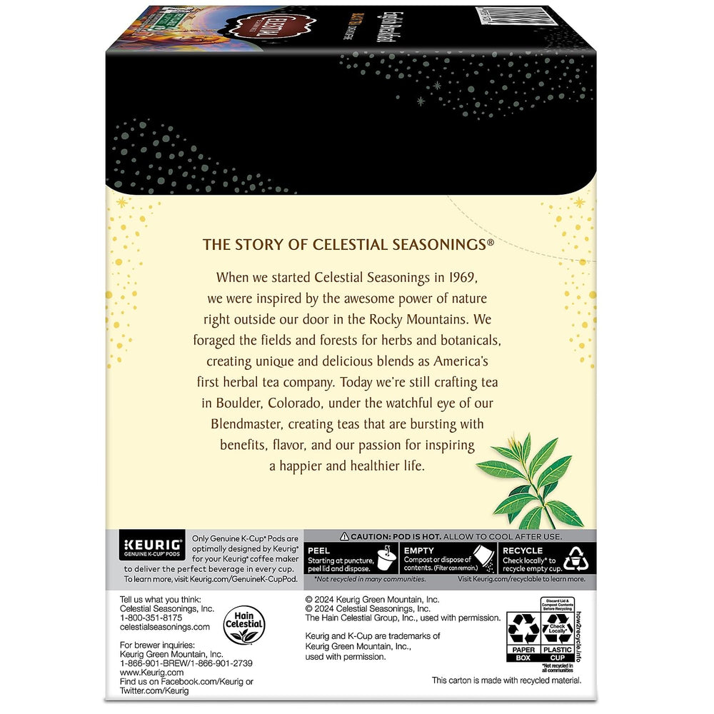 Morning ritual with Celestial Seasonings English Breakfast tea in a warm mug