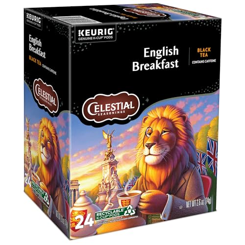 Tea leaves and kettle ready for Celestial Seasonings English Breakfast brew