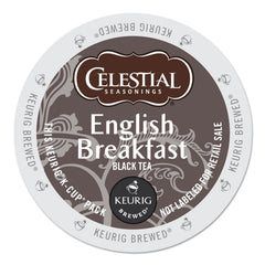 Celestial Seasonings English Breakfast tea packaging signals quality for daily mornings