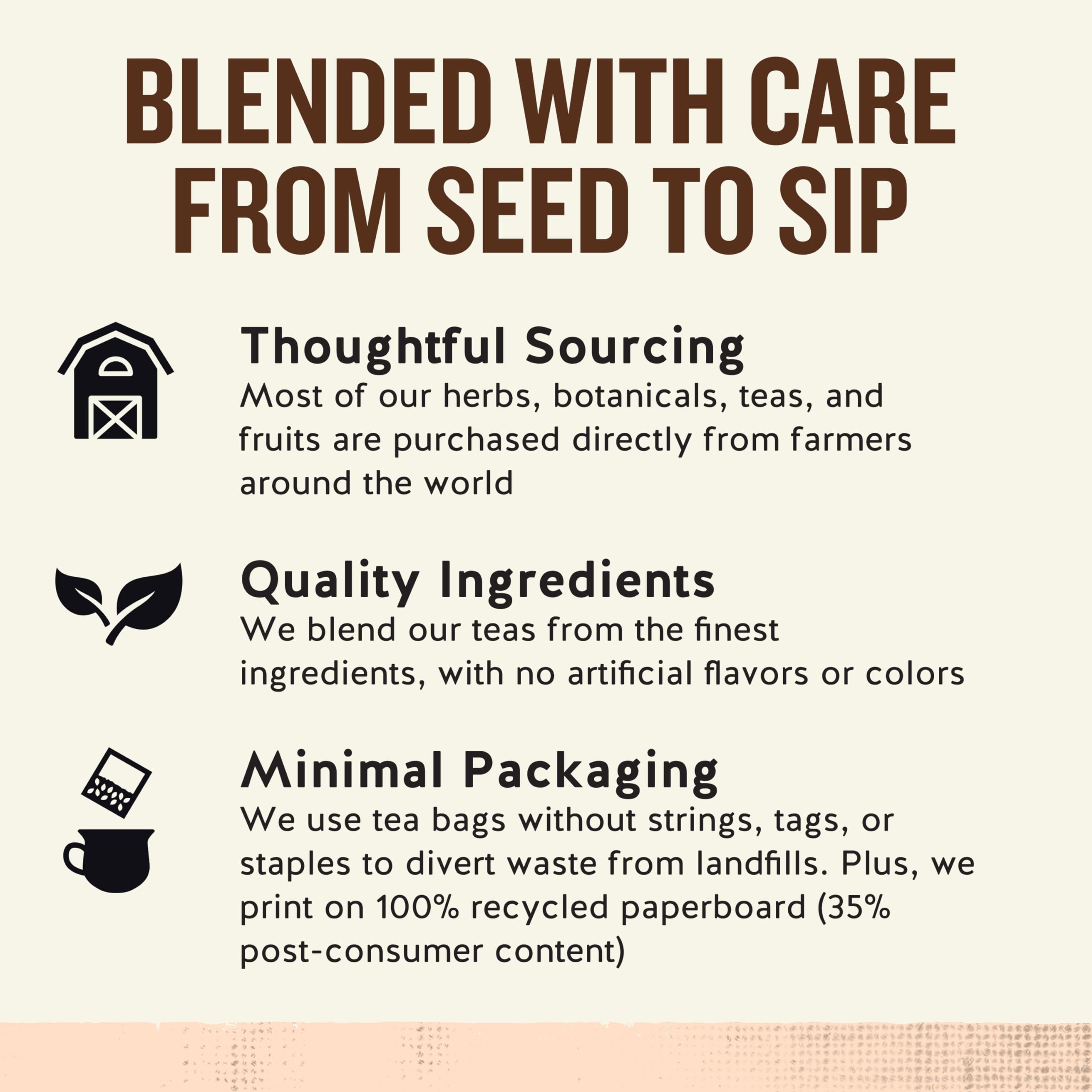 Wild Berry Zinger tea bags from Celestial Seasonings with bold berry notes.