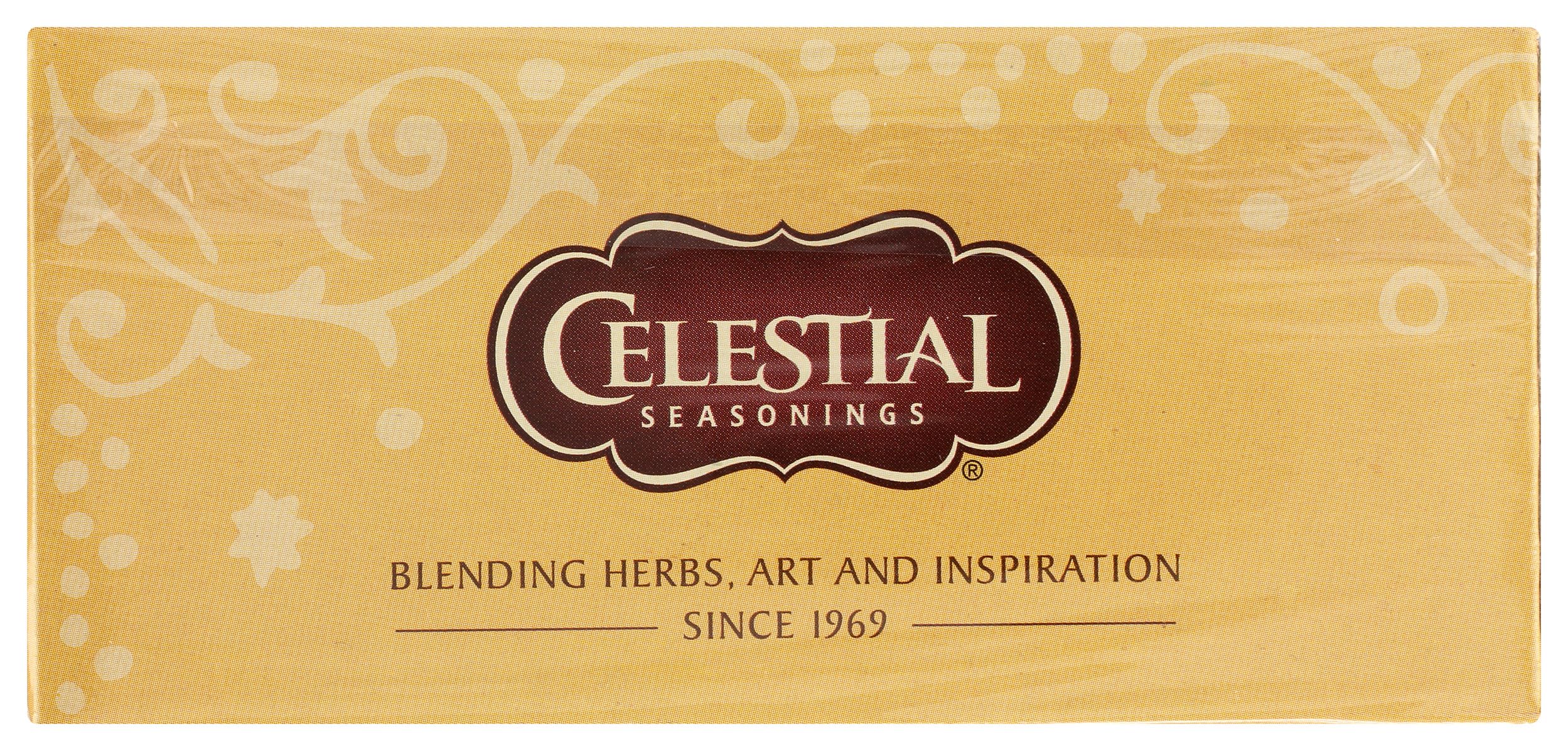 Celestial Seasonings Ginger & Probiotics Tea bag ready to steep